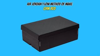 Air Jordan 1 Low Method of Make Gym Red [upl. by Ainotna]