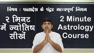 2 Minute Astrology Tutorial  15 Rules for Prediction  XI [upl. by Okier]