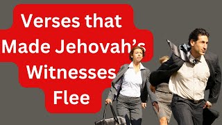 Jehovah witness flee from Bible verses that Contradict Jehovahs Witness Beliefs [upl. by Columba]