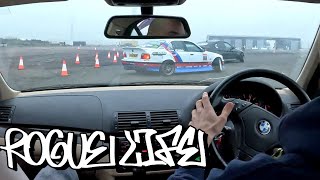 Santa Pod DWYB  GoPro POV  BMW E46 323i Drifting [upl. by Eceela]