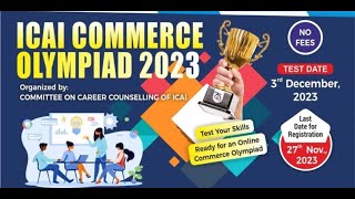 ICAI Commerce Olympiad [upl. by Ennavoj159]