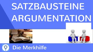 Satzbausteine Überleitungen für eine Argumentation  Erörterung  Hilfestellung für Erörterungen [upl. by Candie]