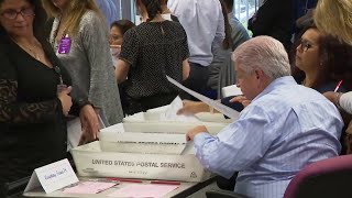 MiamiDade elections workers begin manual recount in 2 races [upl. by Bethesda333]