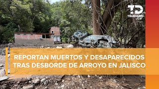 Mueren ocho al desbordarse arroyo en El Jalocote en Autlán de Navarro Jalisco [upl. by Betz196]