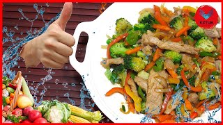 How to Make PanFried Pork Chops with Vegetable  Crispy Pork Belly  Easy Pork Stir Fry [upl. by Marek]