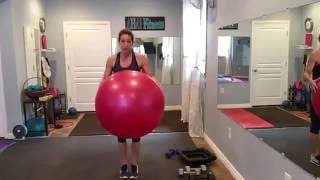 30 minute Stability Ball Workout [upl. by Scrope]