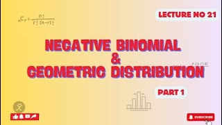 Negative binomial amp geometric distribution  part 1  lecture 21  Walpole and Mayer t9h Edition [upl. by Leiria]