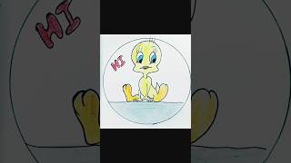 Tweety Bird Drawing ll Easy Bird Drawing ll Beautiful Tweety Bird Drawing [upl. by Aiem]