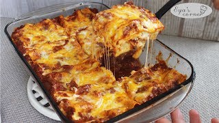 Recette Lasagna facile  لازانيا باللحم المفروم سهلة [upl. by Ayin]