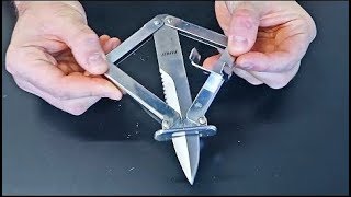 5 Weirdest Folding Knives Mechanisms  part 10 [upl. by Tat894]