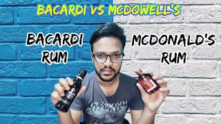 Bacardi Black Rum VS McDowells No1 Rum  Budget Segment Rum Comparison [upl. by Pare]