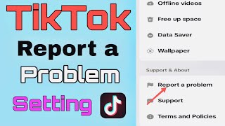 tiktok report a problem setting tiktok foryou page setting  tiktok latest settings TikTok 2024 [upl. by Bradeord]