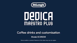 How to Customize Coffee Drinks on your Dedica Maestro Plus Espresso Machine [upl. by Ahsekal]