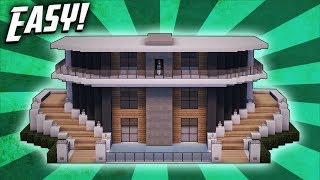 Minecraft How To Build A Modern Mansion House Tutorial 23 [upl. by Elleyoj]