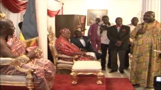 Esama Of Benin Welcomes Otumfuo Osei Tutu Ahead Of Eightieth Birthday [upl. by Arutnev]