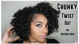 How To Chunky Twist Out on Natural Hair [upl. by Fisk283]