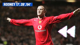 The Day Wayne Rooney Made His Man United Debut And Scored A Hattrick [upl. by Haissi]