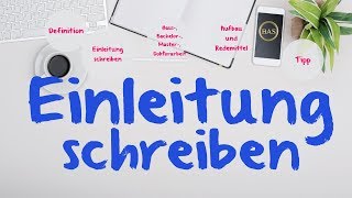 Einleitung Hausarbeit  Bachelorarbeit scheiben ✅ einfach erklärt [upl. by Enia]