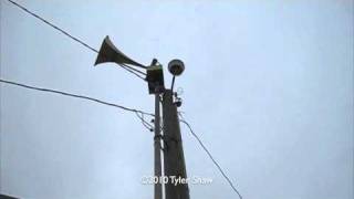 Hall County Siren 5  Federal Signal Thunderbolt 1003A Noon Blast [upl. by Enilraep]