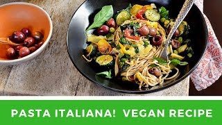 Pasta Italiana Vegan Recipe [upl. by Ybbil]