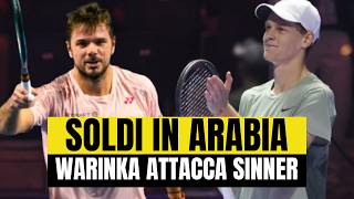 Sinner svela tutto sui soldi in Arabia Wawrinka interviene e fa infuriare i social [upl. by Solakcin]