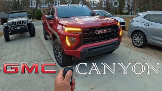 2023 GMC Canyon Elevation POV español walk around [upl. by Ybhsa]