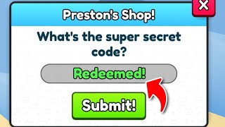 I Redeemed the SECRET Preston Shop Code In Pet Simulator 99 [upl. by Evangelina]