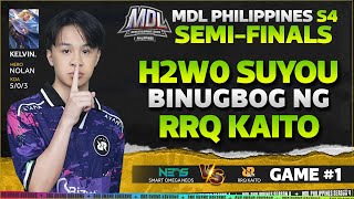 H2WO SUYOU BUGBOG  OMEGA NEOS VS RRQ KAITO GAME 1 MDLPH SEMIFINALS  OMGN VS RRQ  h2woofficial [upl. by Shanks36]