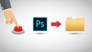 Export with Just One Button  Photoshop Trick [upl. by Elleinod]