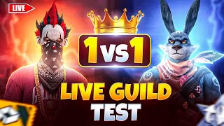 FREE FIRE LIVE GUILD TESTfreefire shortfeed shortlive livestrem [upl. by Atsirtal818]