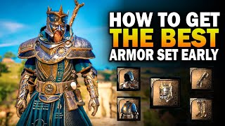 How To Get THE BEST Armor Set Early Assassins Creed Valhalla Thegns Armor Set [upl. by Cirilla]