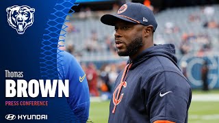 Thomas Brown on assuming coordinator responsibilities  Chicago Bears [upl. by Elisee]