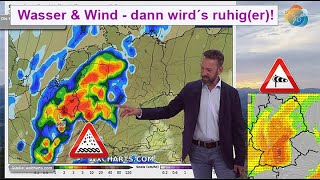 quotGerdaquot amp quotKirkquot Wasser amp Wind Sturm dann wird es ruhiger Wettervorhersage 0815102024 [upl. by Anyala]