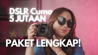 DSLR 5 JUTAAN PAKET LENGKAP Canon 800D Review Indonesia [upl. by Gish535]