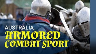 Buhurt Armored combat sport in Australia [upl. by Corneille]