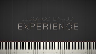 Experience  Ludovico Einaudi \\ Synthesia Piano Tutorial [upl. by Gnot]