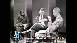 Reel America Preview Interview of Malcolm X  Oct 11 1963 [upl. by Ahseiyt377]