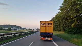 Von Parsberg im Convoy nach Deggendorf Ums Eck nach Hengersberg laden Holz für Kärnten [upl. by Tirrag]