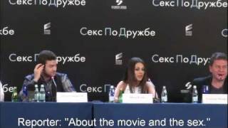 Justin Timberlake amp Mila Kunis in Moscow wsubtitles HD [upl. by Doraj880]