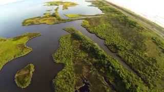 Aerial Views of Buxton and Hatteras Island NC [upl. by Lledroc]