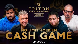 No Limit Holdem CASH GAME  Episode 2  Triton Poker London 2023 Part 3 [upl. by Sewel]