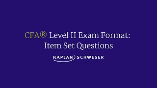 CFA® Level II Exam Format Item Set Questions [upl. by Lemuelah]