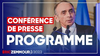 Eric Zemmour  Je vous présente mon Programme [upl. by Anayik]