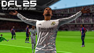 DFL 25  Real Madrid vs AC Milan  UEFA Champions League 2425 Full Match [upl. by Lukasz]