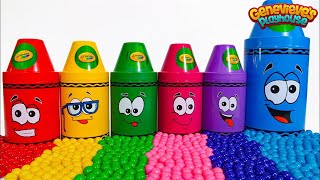 Best Toy Learning Video for Toddlers and Kids Learn Colors with Surprise Crayons [upl. by Proud]