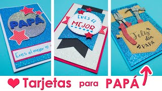 DIY Las TARJETAS mas LINDAS de ULTIMO MOMENTO para PAPÁ  ESPECIAL DÍA DEL PADRE [upl. by Rairb]