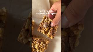 Reese Rice Krispie squares Full recipe on the blog 🥜 [upl. by Ynohtnael]