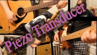 Piezo Transducer  the 5 five minute DIY acoustic pickup [upl. by Nibbor]