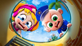 Who Took The Baby  Police Girl Chase Smart Thief  Rescue The Baby More Nursery Rhymes amp Kids Songs [upl. by Filmore590]