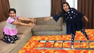 شفا أنقذت تؤامتها  Floor is lava Shafa help Soso [upl. by Orvah221]